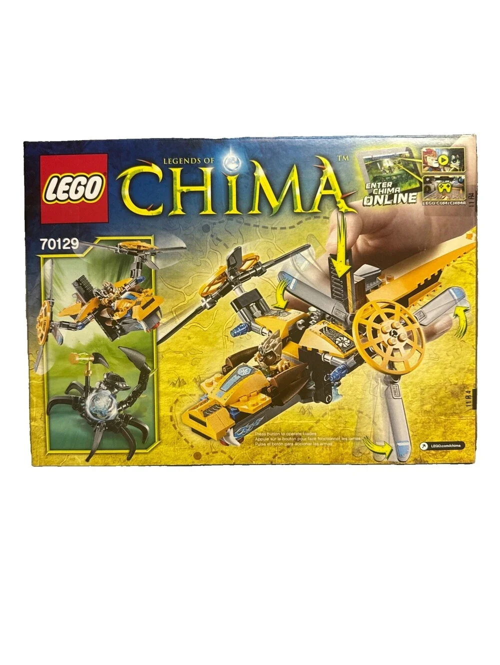 LEGO LEGENDS OF CHIMA: Lavertus' Twin Blade (70129) Scutter 183pc Retired 2014